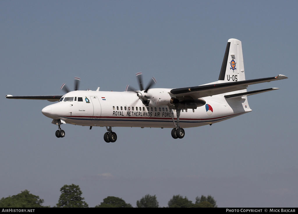 Aircraft Photo of U-05 | Fokker 50 | Netherlands - Air Force | AirHistory.net #23642