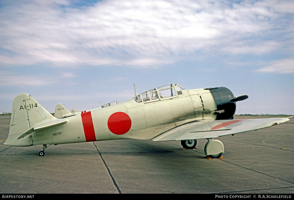 Aircraft Photo of N15797 | North American T-6 / A6M Zero (mod) | Japan - Air Force | AirHistory.net #23648