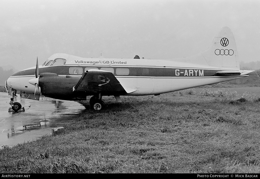 Aircraft Photo of G-ARYM | De Havilland D.H. 104 Dove 8 | Volkswagen | AirHistory.net #23657