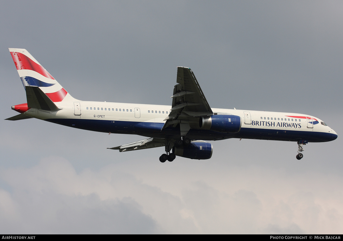 Aircraft Photo of G-CPET | Boeing 757-236 | British Airways | AirHistory.net #23674