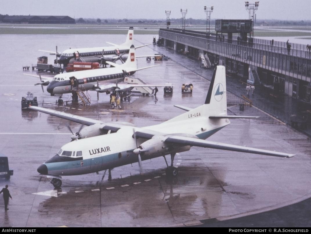 Aircraft Photo of LX-LGA | Fokker F27-100 Friendship | Luxair | AirHistory.net #23678