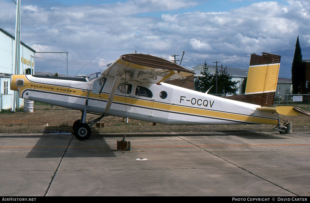Aircraft Photo of F-OCQV | Pilatus PC-6/B1-H2 Turbo Porter | AirHistory.net #23700