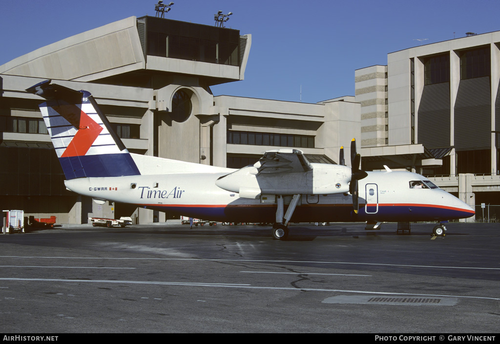 Aircraft Photo of C-GWRR | De Havilland Canada DHC-8-102 Dash 8 | Time Air | AirHistory.net #23730