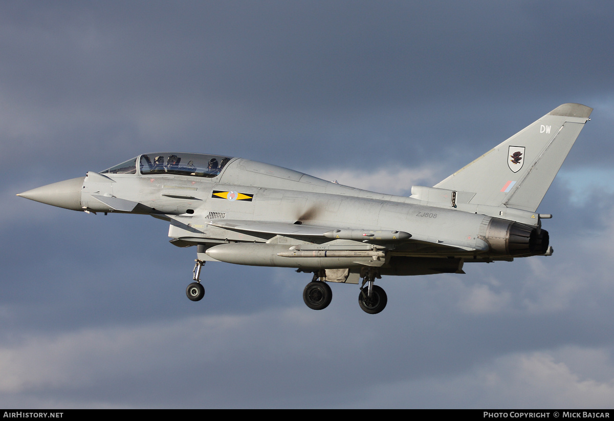 Aircraft Photo of ZJ808 | Eurofighter EF-2000 Typhoon T3 | UK - Air Force | AirHistory.net #23783