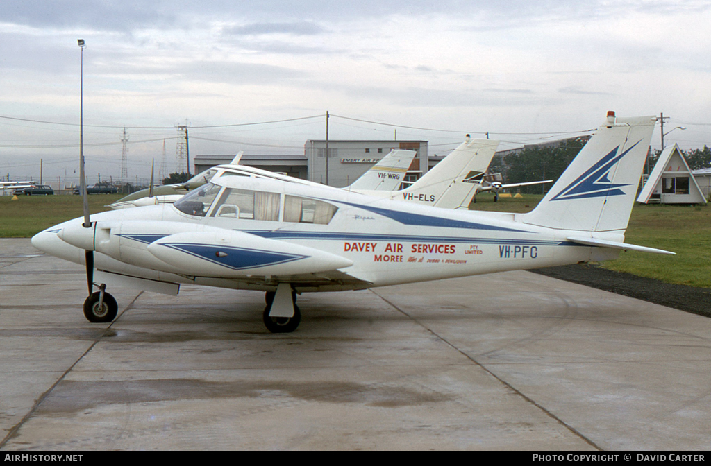 Aircraft Photo of VH-PFC | Piper PA-30-160 Twin Comanche | Davey Air Services | AirHistory.net #23787