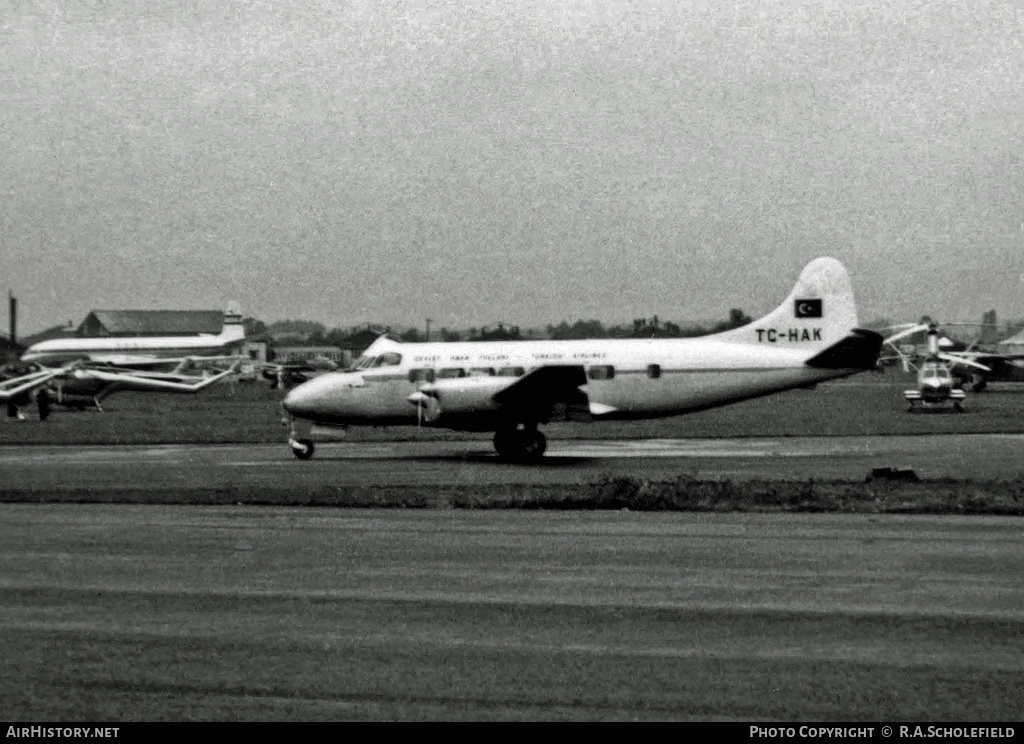 Aircraft Photo of TC-HAK | De Havilland D.H. 114 Heron 2B | THY Türk Hava Yolları - Turkish Airlines | AirHistory.net #23803