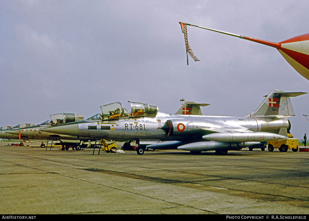 Aircraft Photo of RT-681 | Lockheed TF-104G Starfighter | Denmark - Air Force | AirHistory.net #23806