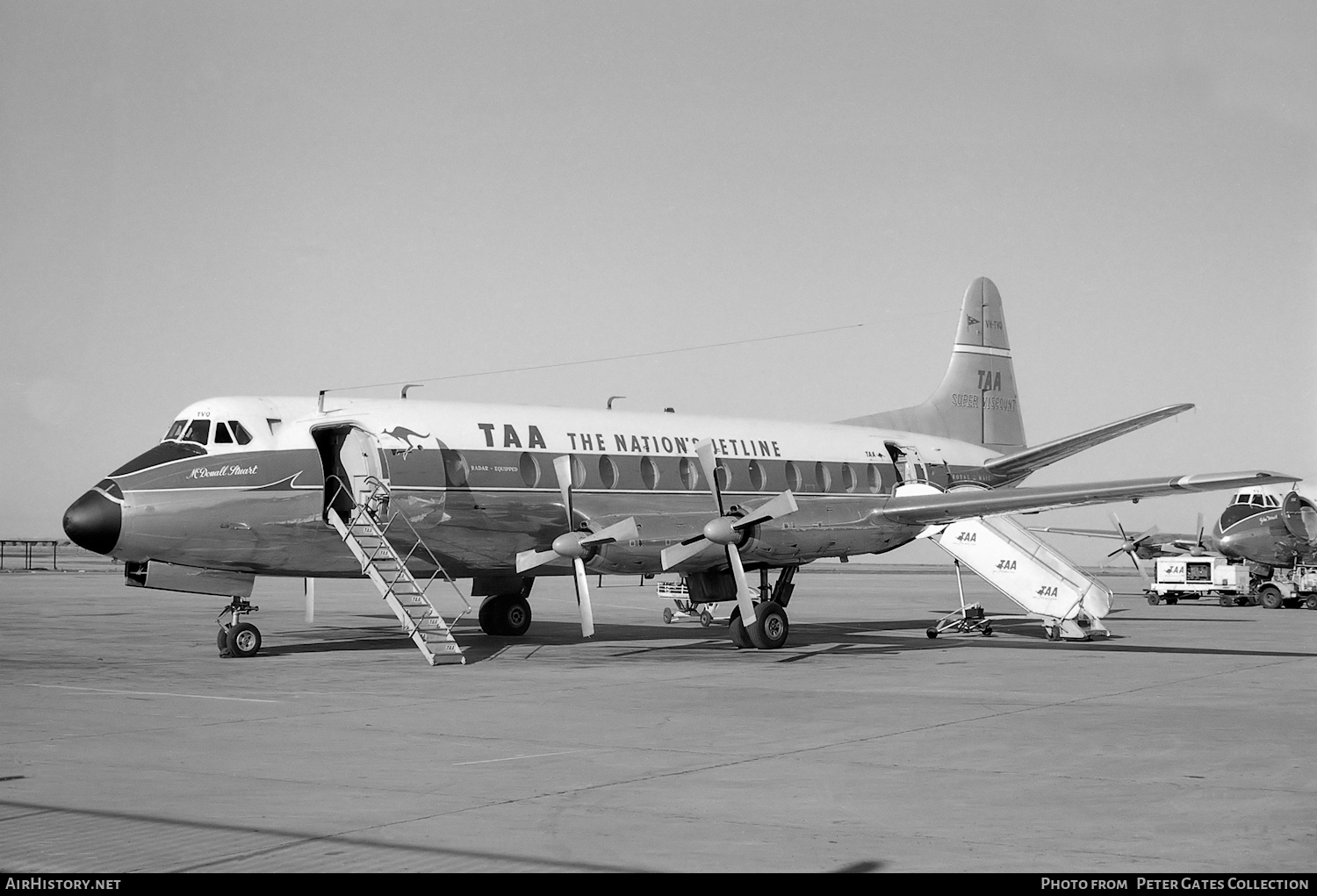 Aircraft Photo of VH-TVQ | Vickers 816 Viscount | Trans-Australia Airlines - TAA | AirHistory.net #24016