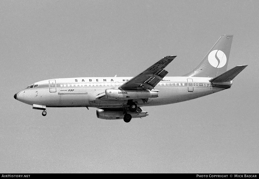 Aircraft Photo of OO-SDJ | Boeing 737-229C/Adv | Sabena | AirHistory.net #24084