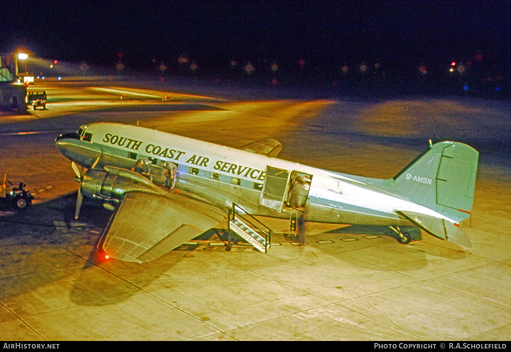 Aircraft Photo of G-AMSN | Douglas C-47B Dakota Mk.4 | South Coast Air Services | AirHistory.net #24120