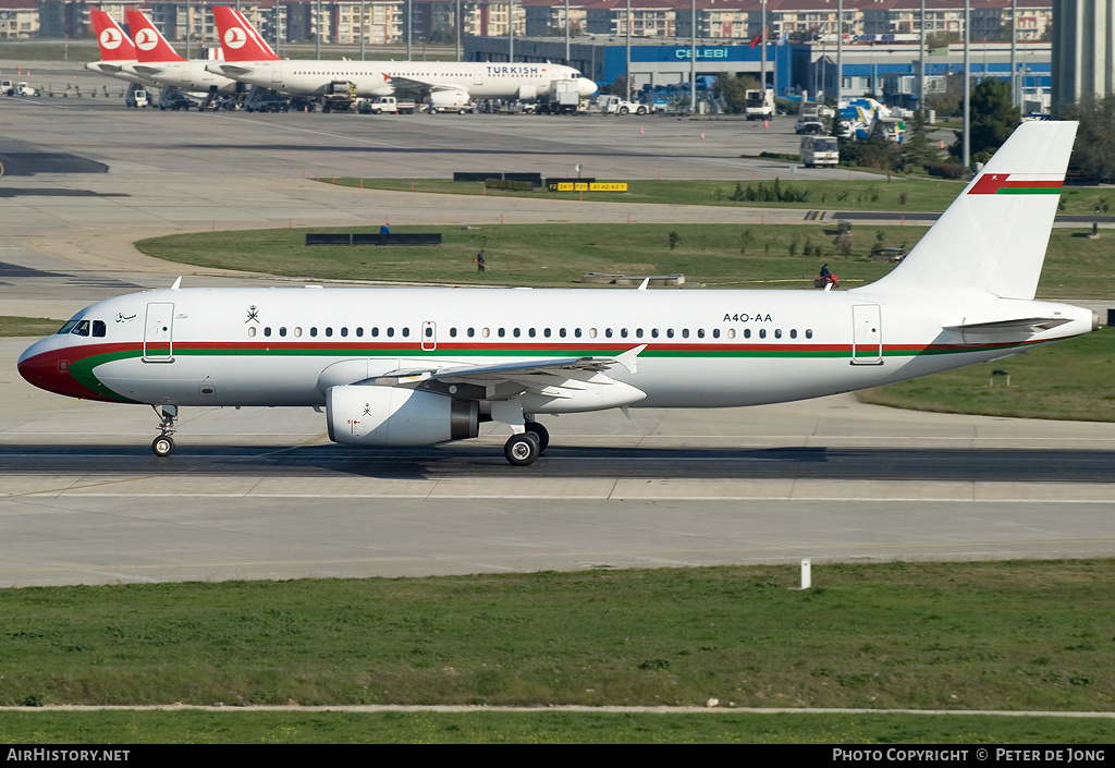 Aircraft Photo of A4O-AA | Airbus A320-232 | Oman Royal Flight | AirHistory.net #24173