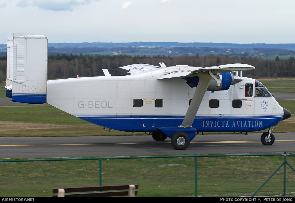 Aircraft Photo of G-BEOL | Short SC.7 Skyvan 3-100 | Invicta Aviation | AirHistory.net #24175