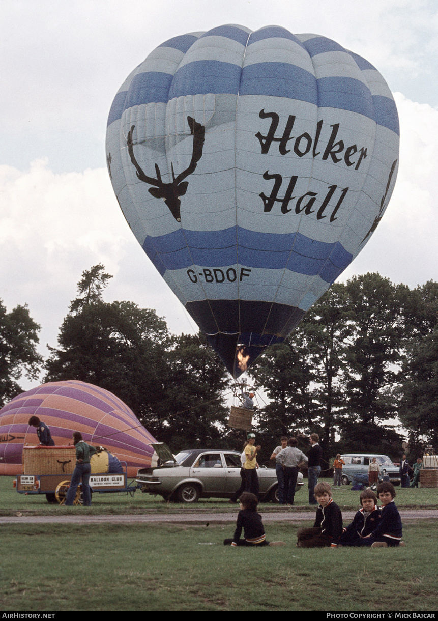 Aircraft Photo of G-BDOF | Cameron O-56 | Holker Hall | AirHistory.net #24177