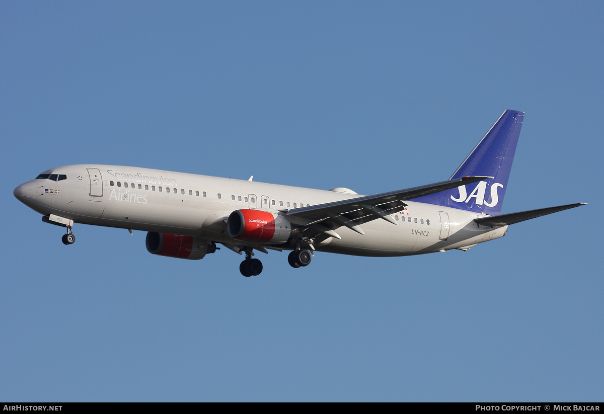Aircraft Photo of LN-RCZ | Boeing 737-883 | Scandinavian Airlines - SAS | AirHistory.net #24181