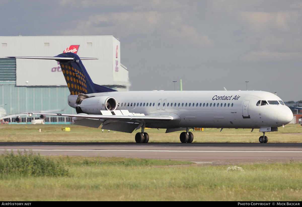 Aircraft Photo of D-AFKE | Fokker 100 (F28-0100) | Contact Air | AirHistory.net #24202