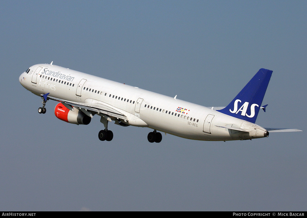 Aircraft Photo of SE-REG | Airbus A321-232 | Scandinavian Airlines - SAS | AirHistory.net #24225