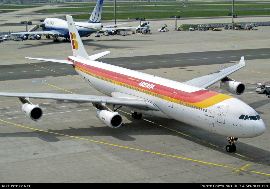 Aircraft Photo of EC-HGX | Airbus A340-313X | Iberia | AirHistory.net #24259