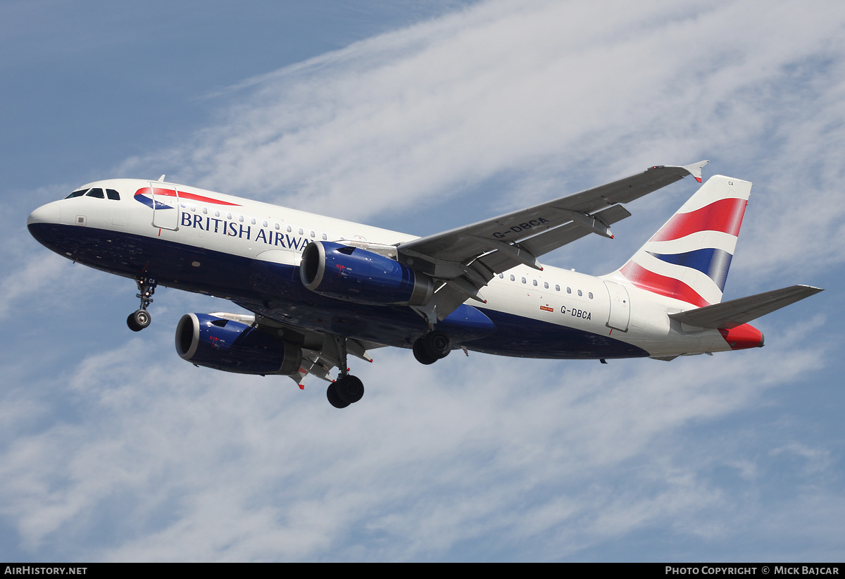 Aircraft Photo of G-DBCA | Airbus A319-131 | British Airways | AirHistory.net #24271