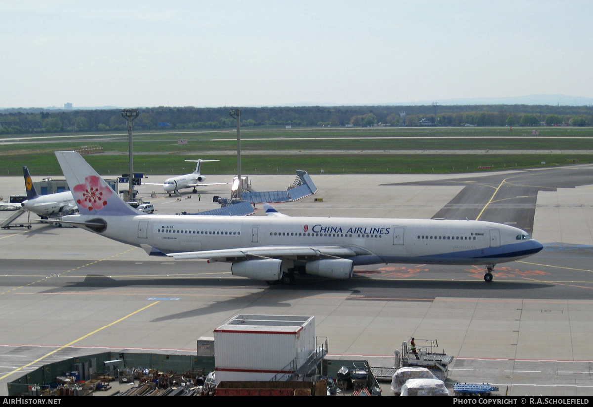 Aircraft Photo of B-18806 | Airbus A340-313X | China Airlines | AirHistory.net #24282