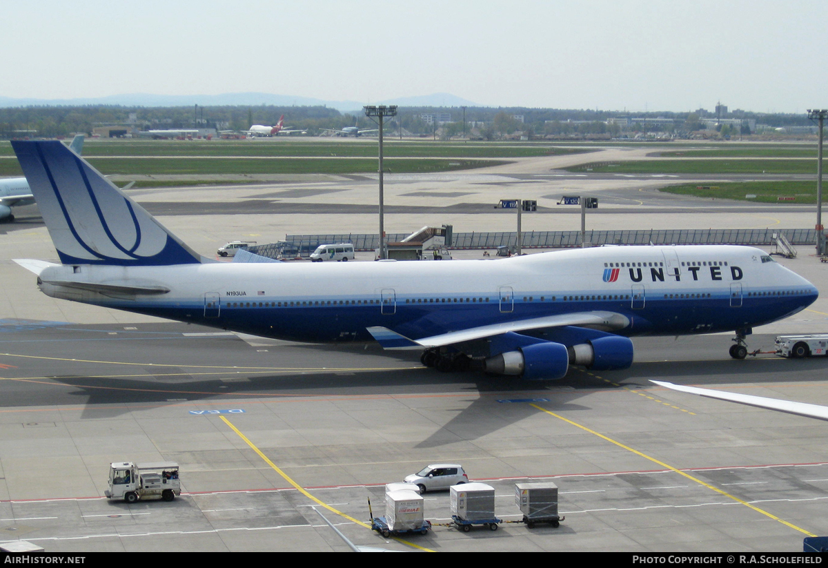 Aircraft Photo of N193UA | Boeing 747-422 | United Airlines | AirHistory.net #24316