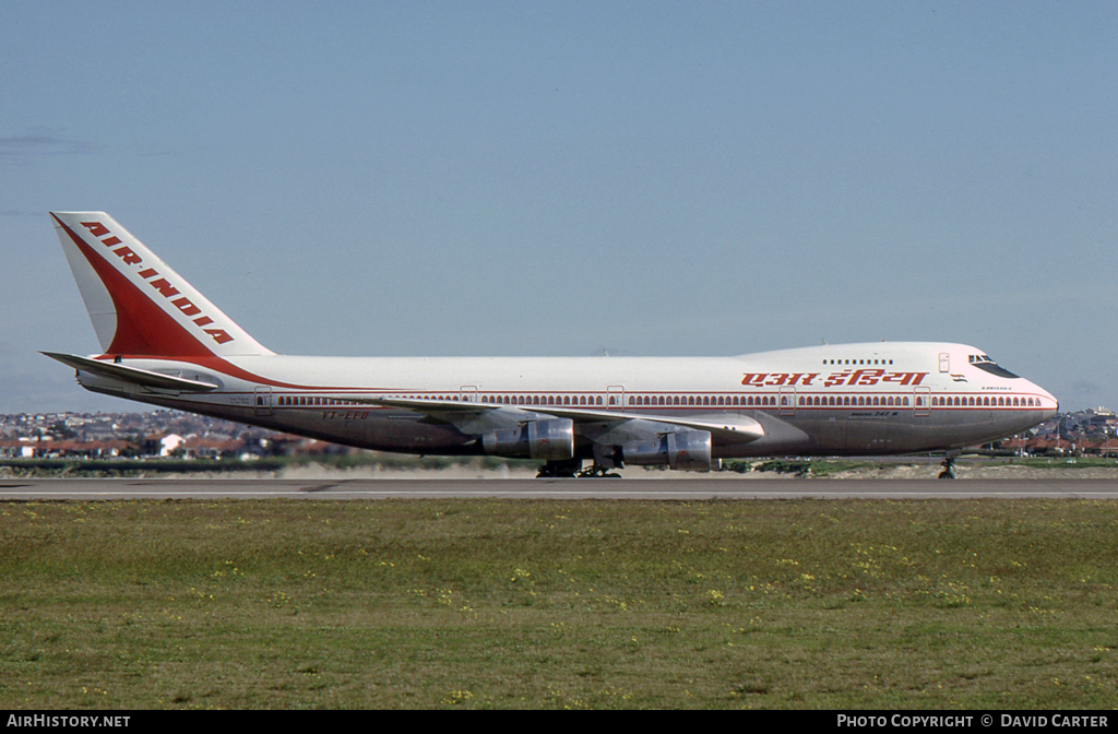 Aircraft Photo of VT-EFO | Boeing 747-237B | Air India | AirHistory.net #24357