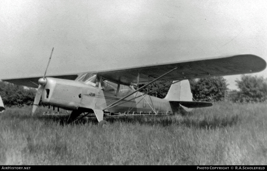 Aircraft Photo of G-AJYR | Auster J-1B Aiglet | Aerial Spraying Contractors | AirHistory.net #24391