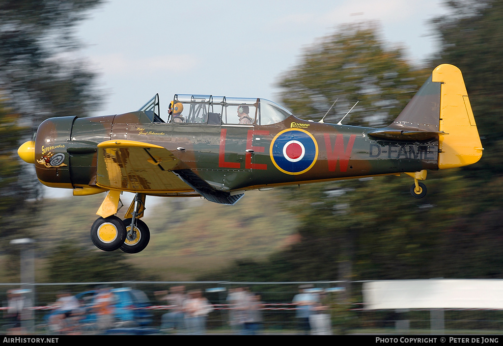 Aircraft Photo of D-FAME | North American T-6J Harvard Mk IV | UK - Air Force | AirHistory.net #24421