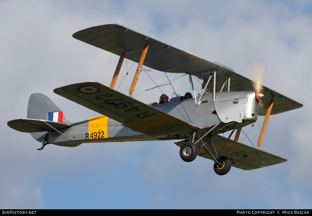 Aircraft Photo of G-APAO / R4922 | De Havilland D.H. 82A Tiger Moth II | UK - Air Force | AirHistory.net #24427