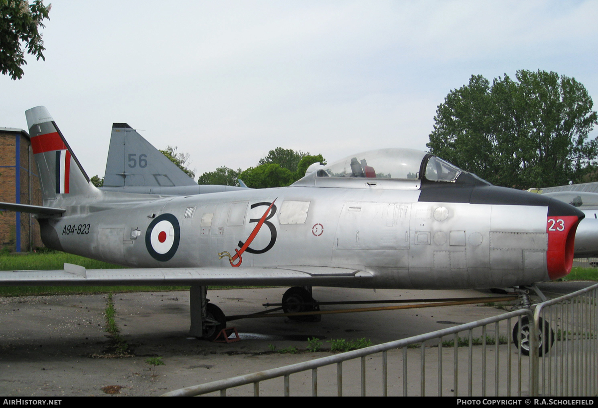 Aircraft Photo of A94-923 | Commonwealth CA-27 Sabre Mk30 | Australia - Air Force | AirHistory.net #24436