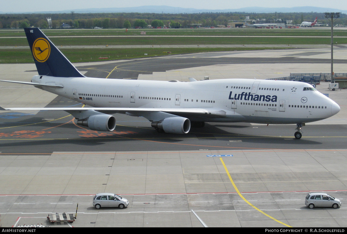 Aircraft Photo of D-ABVE | Boeing 747-430 | Lufthansa | AirHistory.net #24480