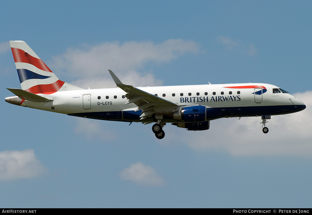 Aircraft Photo of G-LCYG | Embraer 170STD (ERJ-170-100STD) | British Airways | AirHistory.net #24485