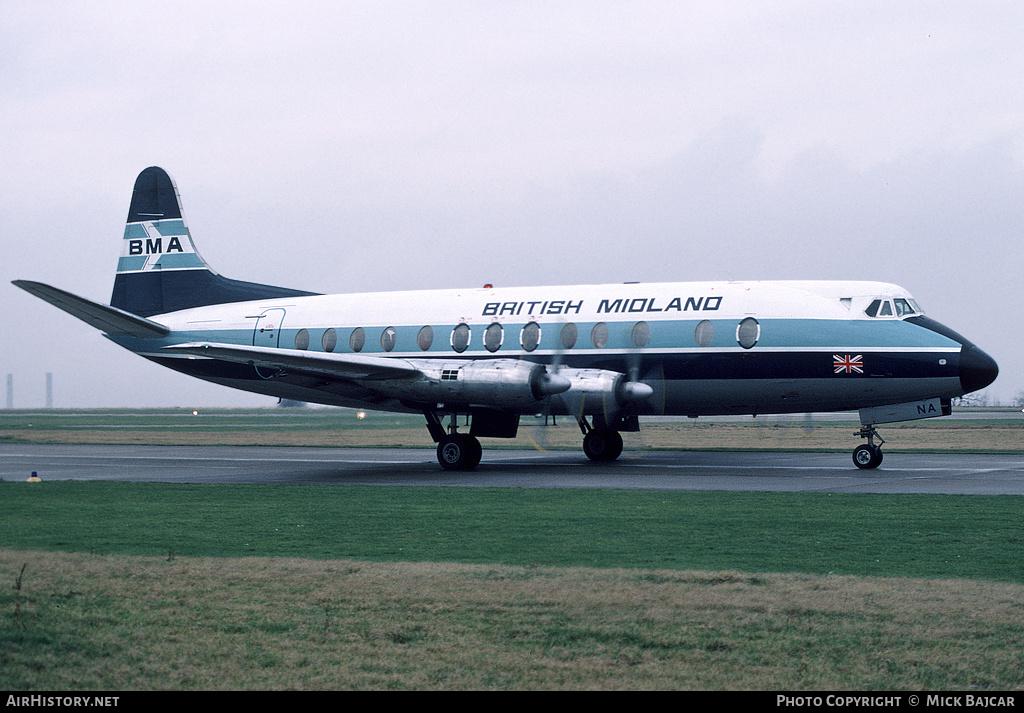 Aircraft Photo of G-AZNA | Vickers 813 Viscount | British Midland Airways - BMA | AirHistory.net #24572