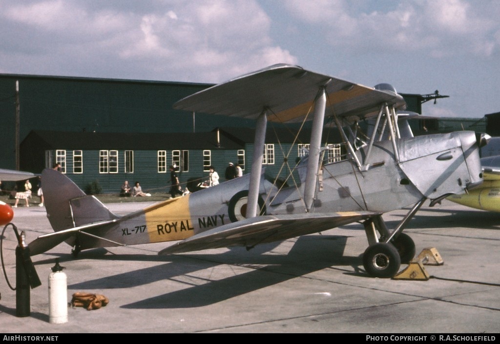 Aircraft Photo of XL717 | De Havilland D.H. 82A Tiger Moth | UK - Navy | AirHistory.net #24622