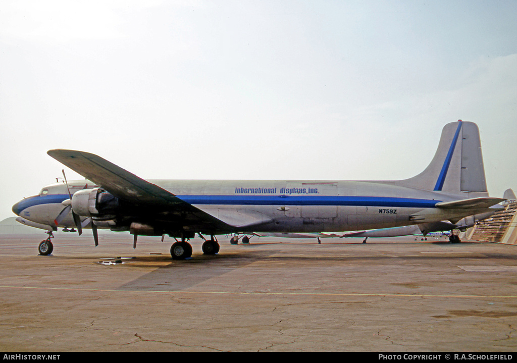 Aircraft Photo of N759Z | Douglas DC-7B(F) | International Displays | AirHistory.net #24625