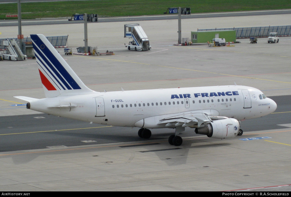 Aircraft Photo of F-GUGL | Airbus A318-111 | Air France | AirHistory.net #24649
