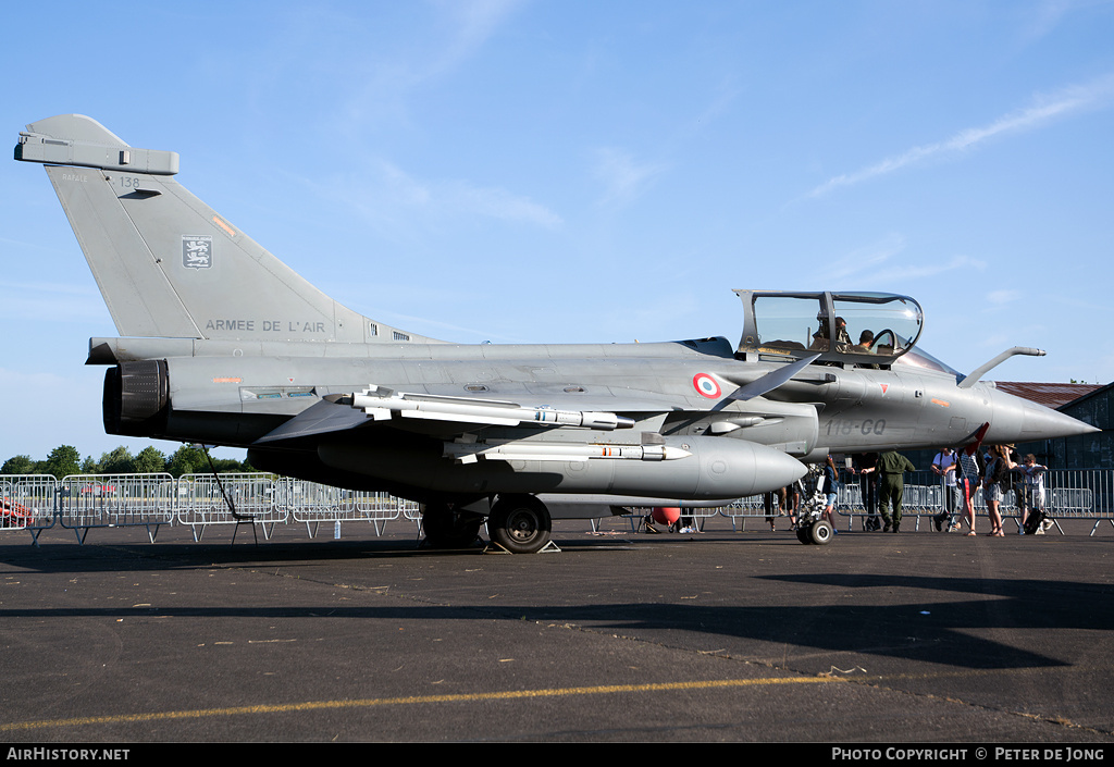 Aircraft Photo of 138 | Dassault Rafale C | France - Air Force | AirHistory.net #24667