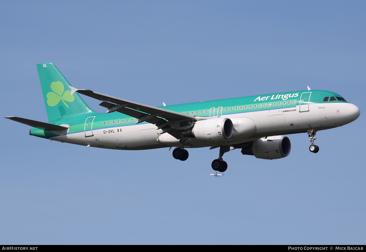 Aircraft Photo of EI-DVL | Airbus A320-214 | Aer Lingus | AirHistory.net #24711