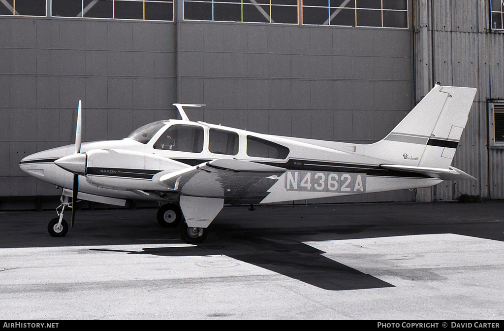 Aircraft Photo of N4362A | Beech B55 Baron (95-B55) | AirHistory.net #24745