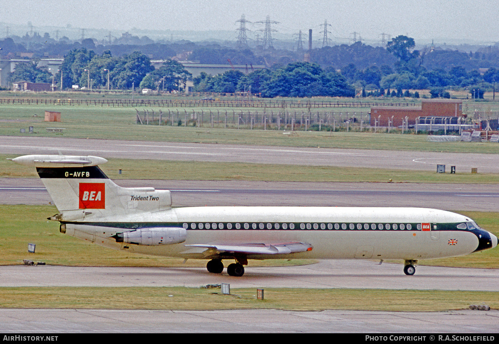 Aircraft Photo of G-AVFB | Hawker Siddeley HS-121 Trident 2E | BEA - British European Airways | AirHistory.net #24762