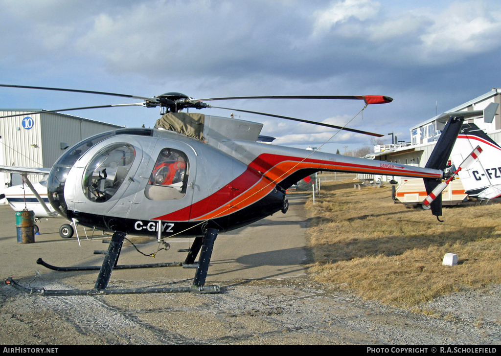 Aircraft Photo of C-GIYZ | Hughes 500D (369D) | Mustang Helicopters | AirHistory.net #24868