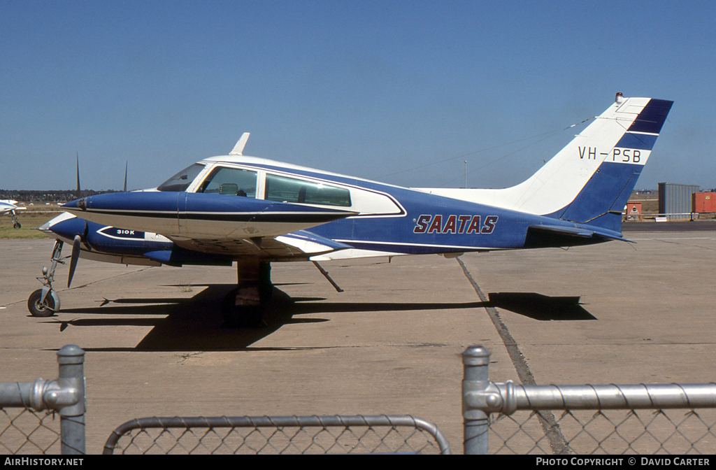 Aircraft Photo of VH-PSB | Cessna 310K | South Australian and Territory Air Services - SAATAS | AirHistory.net #24870