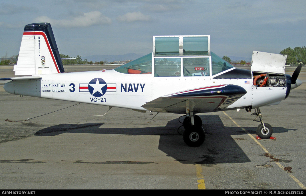 Aircraft Photo of N8275J | Varga 2150A Kachina | USA - Navy | AirHistory.net #24939