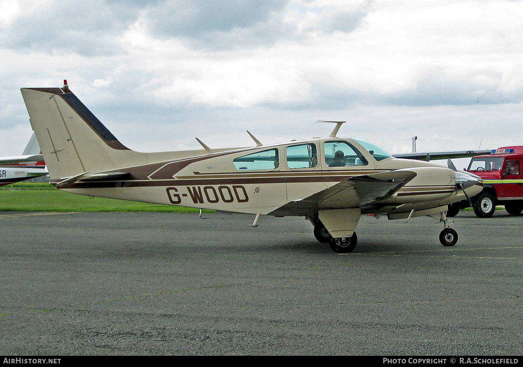 Aircraft Photo of G-WOOD | Beech B55A Baron (95-B55) | AirHistory.net #24964