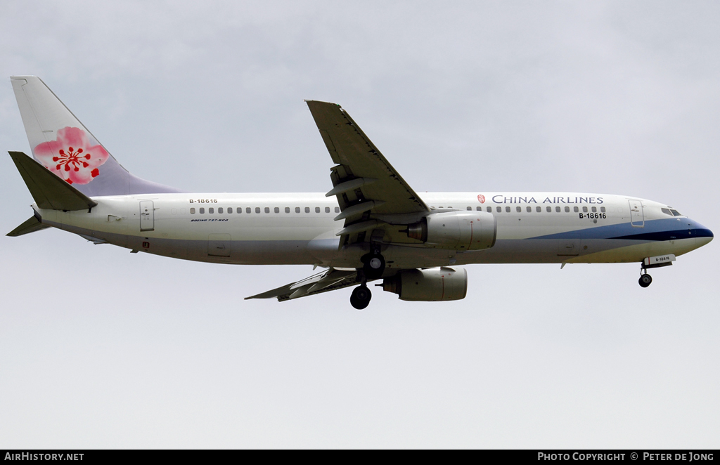 Aircraft Photo of B-18616 | Boeing 737-809 | China Airlines | AirHistory.net #24992