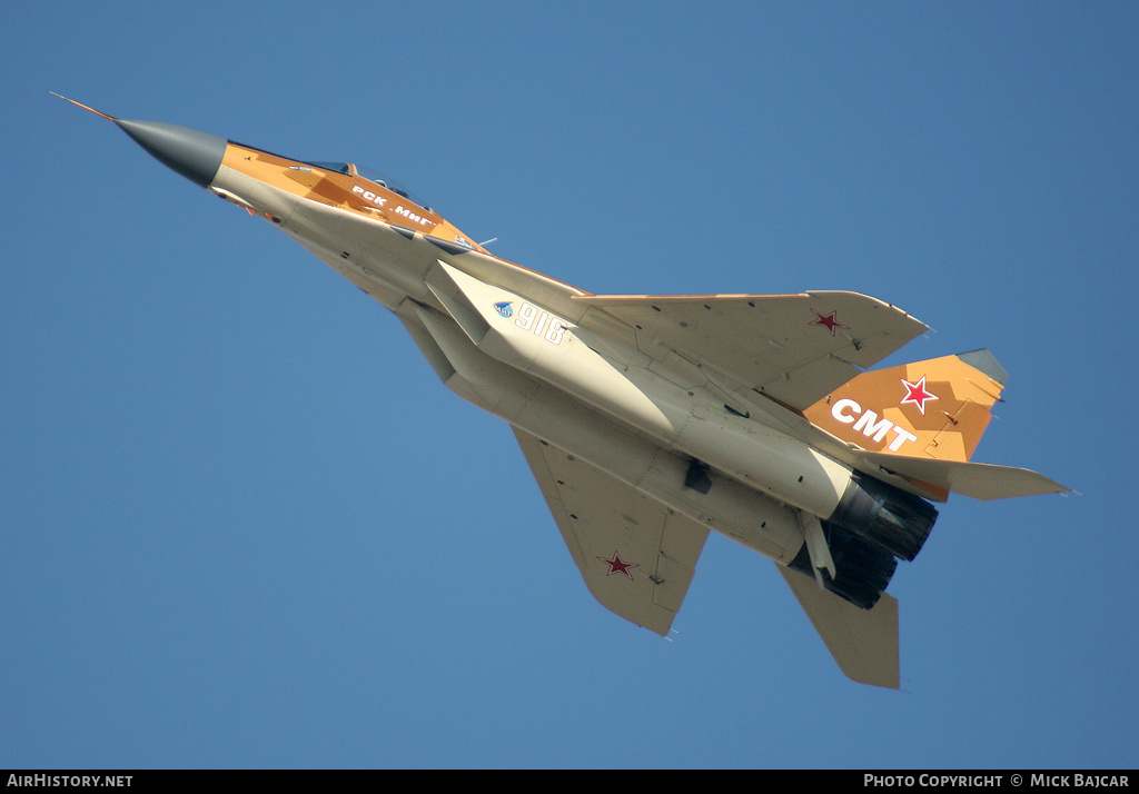 Aircraft Photo of 918 white | Mikoyan-Gurevich MiG-29SMT (9-12) | Russia - Air Force | AirHistory.net #24993