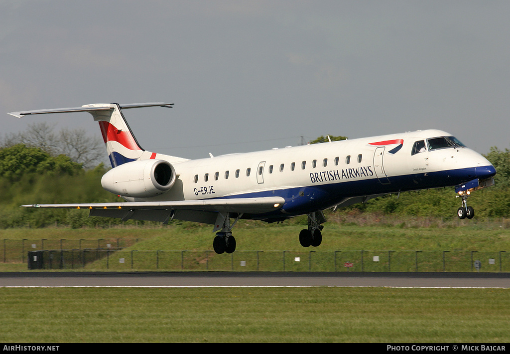 Aircraft Photo of G-ERJE | Embraer ERJ-145EU (EMB-145EU) | British Airways | AirHistory.net #24996