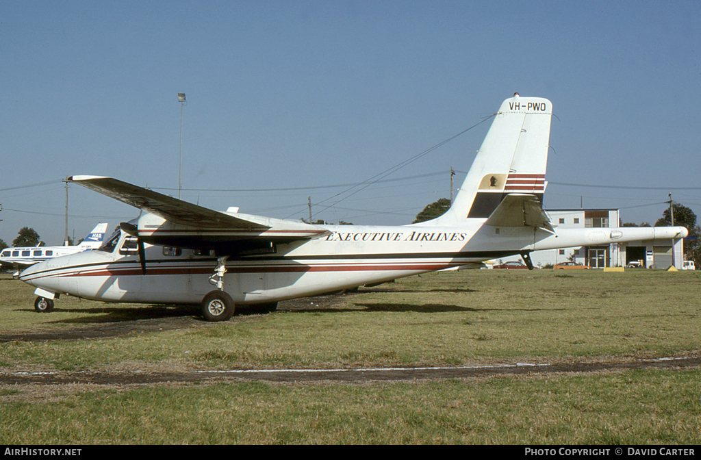 Aircraft Photo of VH-PWO | Rockwell 500S Shrike Commander | Executive Airlines | AirHistory.net #25016