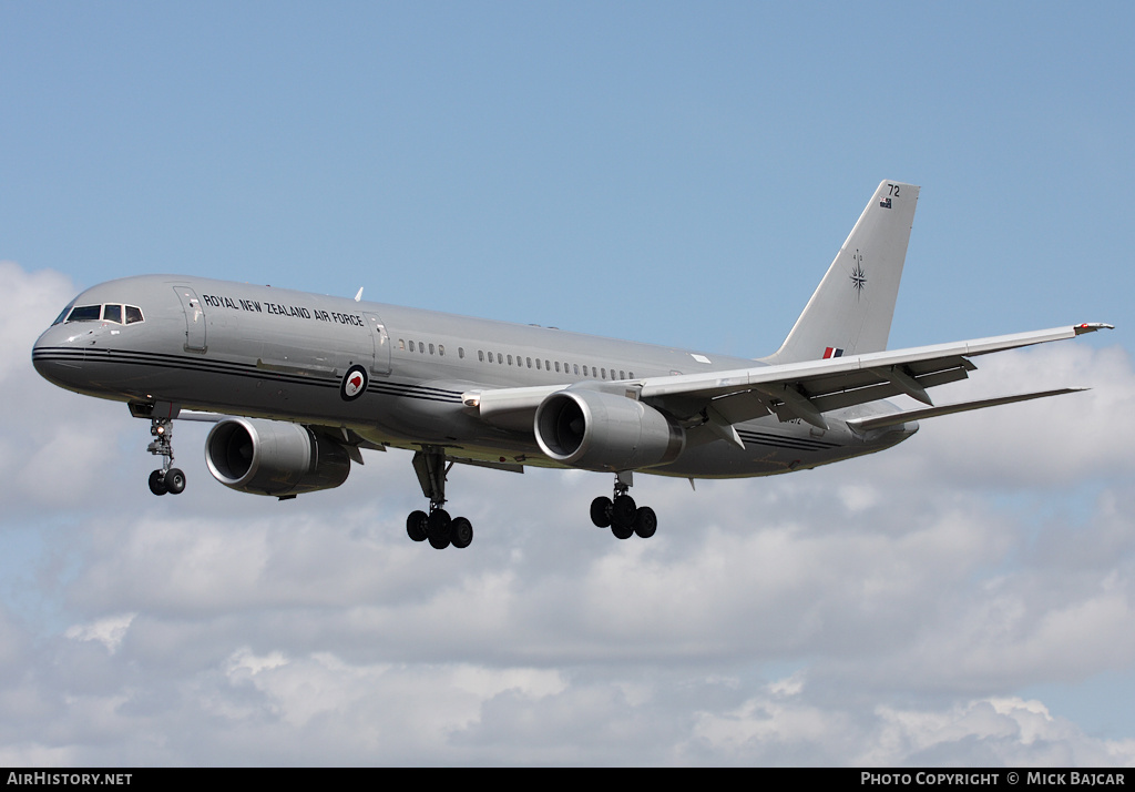 Aircraft Photo of NZ7572 | Boeing 757-2K2 | New Zealand - Air Force | AirHistory.net #25058