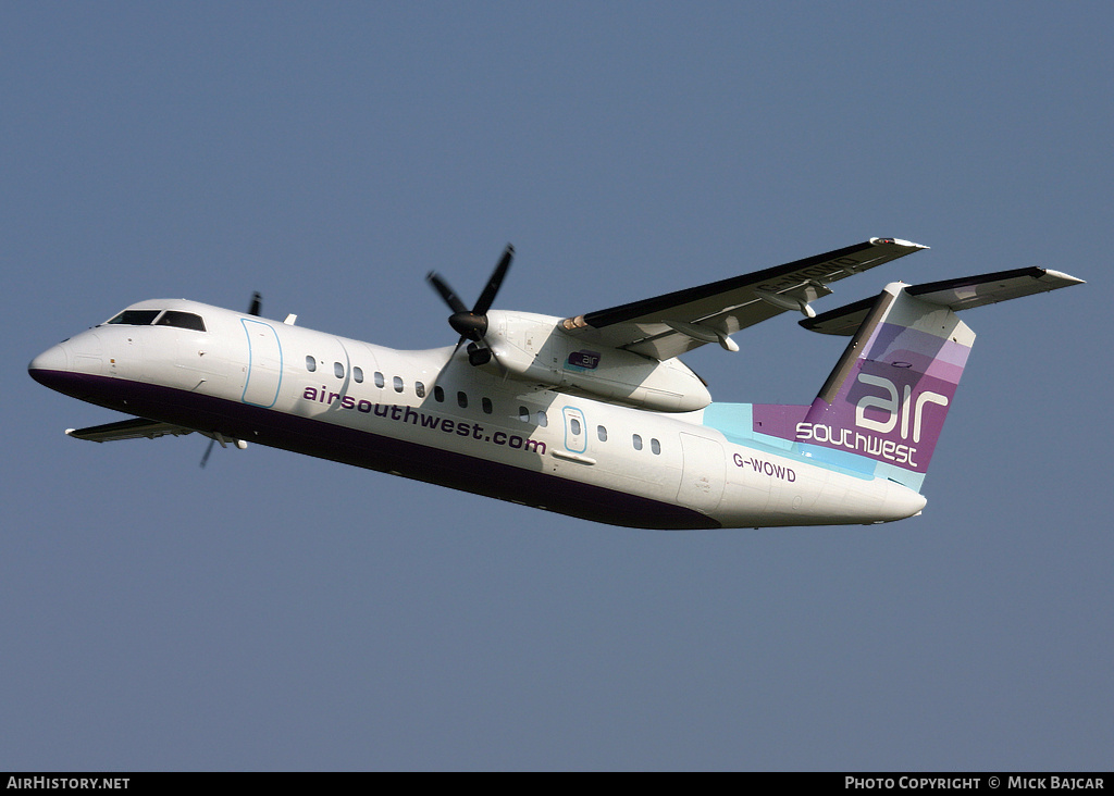 Aircraft Photo of G-WOWD | De Havilland Canada DHC-8-311 Dash 8 | Air Southwest | AirHistory.net #25060