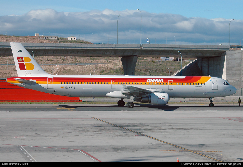 Aircraft Photo of EC-JRE | Airbus A321-212 | Iberia | AirHistory.net #25065